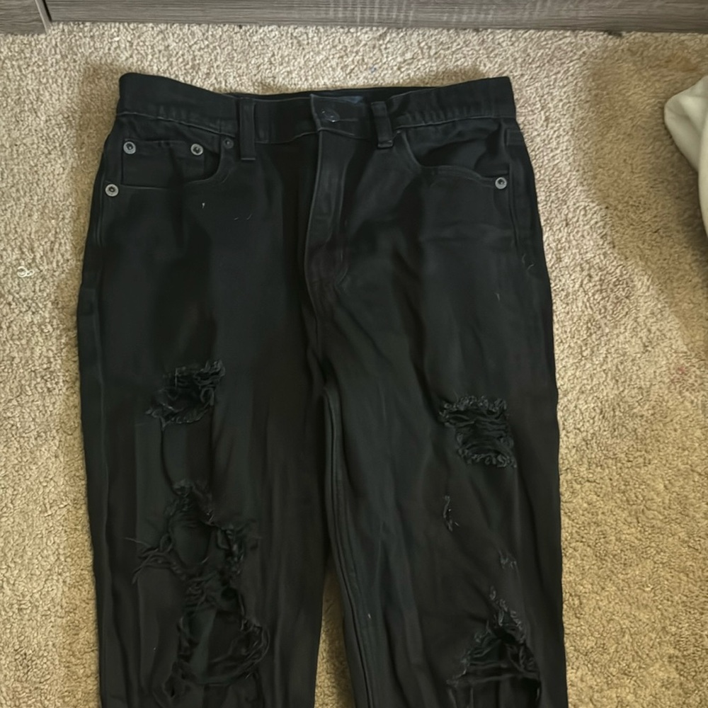 Aeropostale mom jeans black